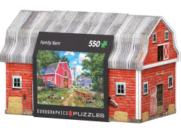 EUROGRAPHICS Puzzle v plechovej krabičke Rodinný statok 550 dielikov