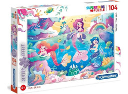 CLEMENTONI Trblietavé puzzle Pod morom 104 dielikov