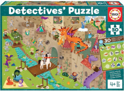 EDUCA Detektívne puzzle Hrad 50 dielikov