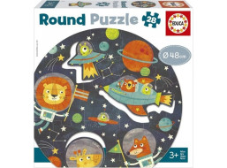 EDUCA Okrúhle puzzle Vesmír 28 dielikov