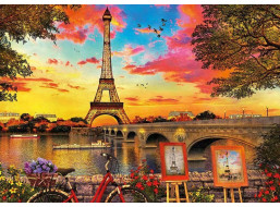 EDUCA Puzzle Západ slnka v Paríži 3000 dielikov