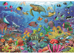 EDUCA Puzzle Korytnačky v tropickej fantázii 1000 dielikov