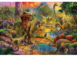 EDUCA Puzzle Územie dinosaurov 1000 dielikov