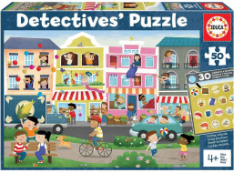 EDUCA Detektívne puzzle Mesto 50 dielikov