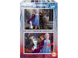 EDUCA Puzzle Ľadové kráľovstvo 2, 2x100 dielikov