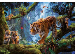 EDUCA Puzzle Tigre na strome 1000 dielikov
