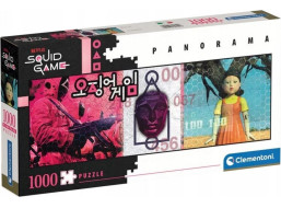 CLEMENTONI Panoramatické puzzle Netflix: Squid Game (Hra na kalmáre) 1000 dielikov