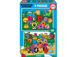 EDUCA Puzzle Monsieur Madame 2x20 dielikov