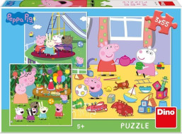 DINO Puzzle Prasiatko Peppa na prázdninách 3x55 dielikov