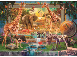 EDUCA Puzzle Savana ožíva 4000 dielikov