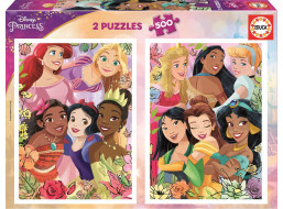 EDUCA Puzzle Disney princeznej 2x500 dielikov