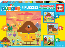 EDUCA Puzzle Hey Duggee 4v1 (12,16,20,25 dielikov)