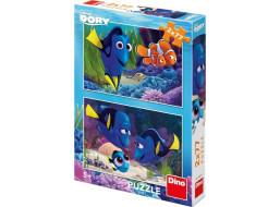 DINO Puzzle Hľadá sa Dory 2x77 dielikov