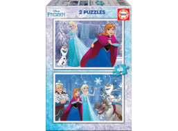 EDUCA Puzzle Ľadové kráľovstvo 2x48 dielikov