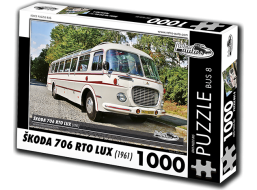 RETRO-AUTA Puzzle BUS č. 8 Škoda 706 RTO LUX (1961) 1000 dielikov
