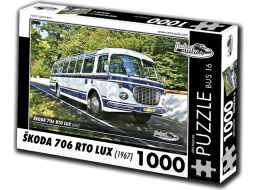 RETRO-AUTA Puzzle BUS č.16 Škoda 706 RTO LUX (1967) 1000 dielikov