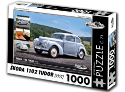 RETRO-AUTA Puzzle č. 71 Škoda 1102 TUDOR (1952) 1000 dielikov