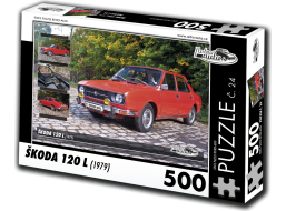 RETRO-AUTA Puzzle č. 24 Škoda 120 L (1979) 500 dielikov