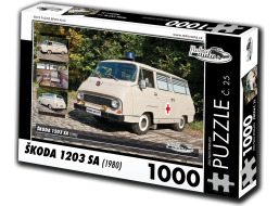 RETRO-AUTA Puzzle č. 25 Škoda 1203 SA (1980) 1000 dielikov