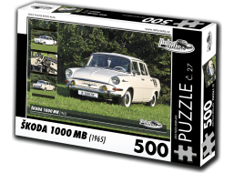 RETRO-AUTA Puzzle č. 27 Škoda 1000 MB (1965) 500 dielikov