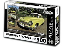 RETRO-AUTA Puzzle č. 28 Wartburg 311,1000 (1963) 500 dielikov