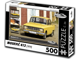 RETRO-AUTA Puzzle č. 36 Moskvič 412 (1974) 500 dielikov