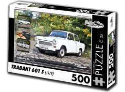 RETRO-AUTA Puzzle č. 38 Trabant 601 S (1979) 500 dielikov