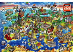 ANATOLIAN Puzzle Európsky svet 1500 dielikov