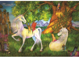 ART PUZZLE Puzzle Jednorožci 100 dielikov