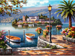 ANATOLIAN Puzzle Jazero v Porte 1000 dielikov