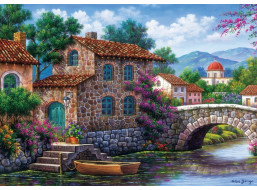 ART PUZZLE Puzzle Kanál s kvetinami 500 dielikov