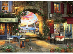 ART PUZZLE Puzzle Reštaurácia na pobreží 1000 dielikov