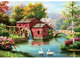 ART PUZZLE Puzzle Starý červený mlyn 1000 dielikov