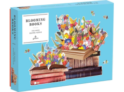 GALISON Tvarové puzzle Rozkvitnuté knihy 750 dielikov