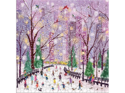 GALISON Štvorcové puzzle Zasnežená noc 500 dielikov