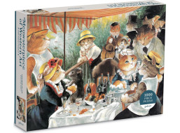 GALISON Puzzle Meowsterpiece: Raňajky veslárov 1000 dielikov