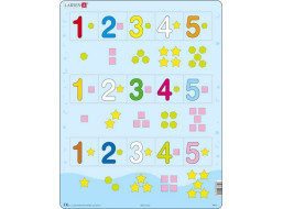 LARSEN Puzzle Počítanie do piatich 15 dielikov