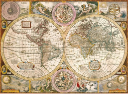 CLEMENTONI Puzzle Stará mapa 3000 dielikov