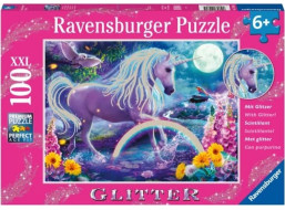 RAVENSBURGER Trblietavé puzzle Jednorožec XXL 100 dielikov
