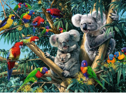 RAVENSBURGER Puzzle Koaly na strome 500 dielikov