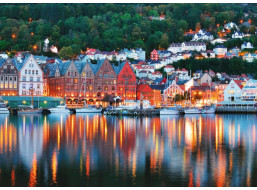 RAVENSBURGER Puzzle Bergen, Nórsko 1000 dielikov