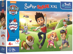 TREFL Puzzle Super Shape XXL Tlapková patrola: Usmievaví psíkovia 60 dielikov