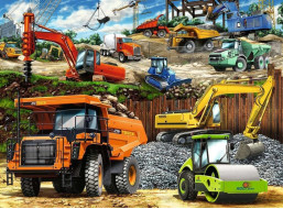 RAVENSBURGER Puzzle Stavebné stroje XXL 100 dielikov