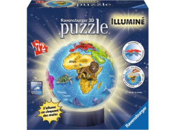 RAVENSBURGER Svietiaci puzzleball Globus 72 dielikov