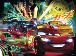 RAVENSBURGER Puzzle Autá: Neónové svetlá XXL 100 dielikov