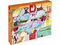 JANOD Hmatové puzzle Deň v ZOO 20 dielikov