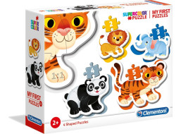 CLEMENTONI Moje prvé puzzle Safari 4v1 (2,3,4,5 dielikov)
