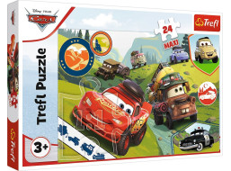 TREFL Puzzle Autá 3: Šťastné autá MAXI 24 dielikov