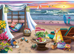 RAVENSBURGER Puzzle Na pláži Cabana XXL 500 dielikov
