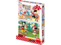 DINO Puzzle Pracovitá Minnie 2x77 dielikov